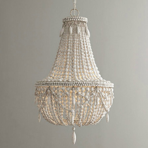 I migliori lampadari in metallo con perline naturali in <span class=keywords><strong>legno</strong></span> all'ingrosso che appendono l'illuminazione della decorazione domestica - Product Image 4