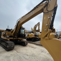 Excavatrice d'occasion CAT 320D2L, 20 tonnes, sur chenilles, hydraulique, faible nombre d'heures, bon état, à vendre