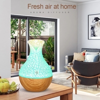 Mini diffuseur de parfum électrique USB 130ml humidificateur d'huiles essentielles d'aromathérapie en bois pour hôtel à la maison avec alimentation 5V