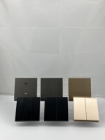 Precio de fábrica de fabricación Reino Unido Standarnd 1 2 Gang Switch con nueva pintura de PC para electricidad doméstica
