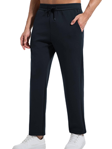 Pantalon de jogging léger et personnalisable pour homme, séchage rapide, taille haute, style décontracté, grandes tailles, 100 % coton, tissu toile imperméable - Product Image 1