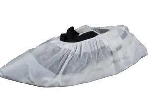 Cubierta impermeable para zapatos Hospital/Uso en laboratorio Cubierta blanca para zapatos PP + CPE