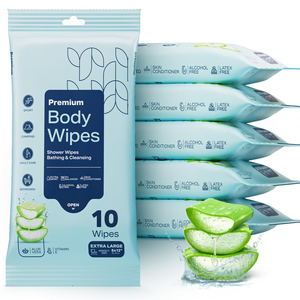 Best Quality Big Size XXL Adult <b>Wipes</b> Daily 12inchx10inch 30x20cm Clean Flushable <b>Biodegradable</b> Material ECO <b>Wipes</b> for Adults - Product Image 1