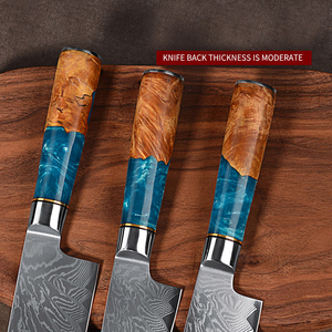 <span class=keywords><strong>Ensemble</strong></span> De 7 couteaux De Chef <span class=keywords><strong>Cuisinart</strong></span>, couperet De luxe, manche en résine Vg10, <span class=keywords><strong>ensemble</strong></span> De couteaux De cuisine en acier damas - Product Image 5