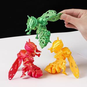 3D-geprint Cyberpunk Honingbij Model Beeldje Op Maat Gemaakt Plastic Kinderspeelgoed Met Mechanische Vleugels Oem Groothandel Leverancier - Product Image 2