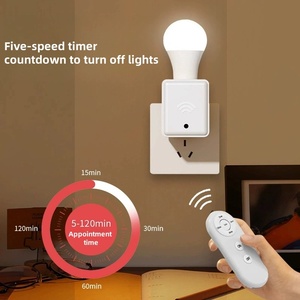 Aulipur E27 Night عرض رائع حامل مصباح بجهاز تحكم عن بعد نمط لولبي من مادة الكمبيوتر - Product Image 3