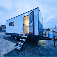 Conteneur de bureau mobile 20/40 pieds avec salle de bain, bureau extérieur pour chantier, mini-bureau mobile