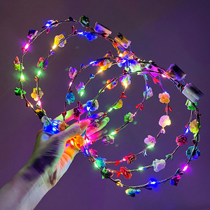 Nouveau serre-tête lumineux <span class=keywords><strong>LED</strong></span> multicolore de style euro-américain, idéal pour les marchés de rue et les fêtes - Product Image 1