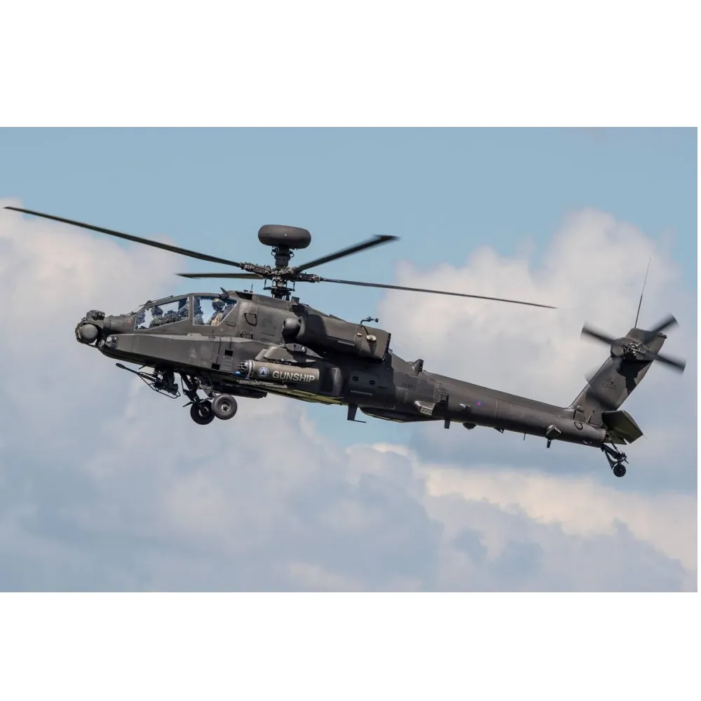 Factory Directly Metal Custom Simulation Helicopter Model 1/1 AH-64 for sale