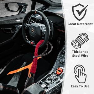 Produit tendance 2026 Accessoires automobiles Dispositif <span class=keywords><strong>antivol</strong></span> Verrouillage de ceinture de sécurité Dispositif de sécurité pour verrouillage automatique Verrouillage de <span class=keywords><strong>volant</strong></span> OEM - Product Image 4
