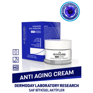 ครีมบำรุงผิวหน้าแอนีโมนบลูขั้นสูง 50 มล. สูตรเข้มข้นฟื้นฟูผิวข้ามคืน ต่อต้านริ้วรอยด้วยเปปไทด์ ช่วยยกกระชับผิวหน้า Dermoday - Product Image 2