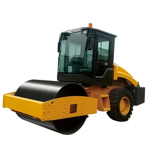 Road construction machinery 6 tons 4 tons 5 tons compact hydraulic vibration asphalt single steel wheel roller price