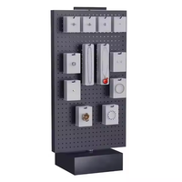 Présentoir mural perforé en métal thermolaqué personnalisable et support pour porte-clés avec logo sur mesure, installation facile, étagères de magasin