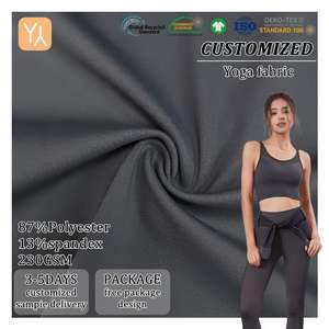 قماش من النايلون والقطن المرن والتهوية بلون مخصص من البوليستر من الياف سبانديكس - Product Image 1