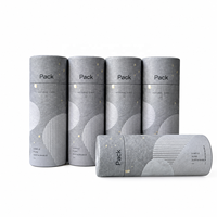 Tube en papier kraft biodégradable personnalisé pour déodorant en stick, contenant vide à poussoir pour baume à lèvres et parfum solide