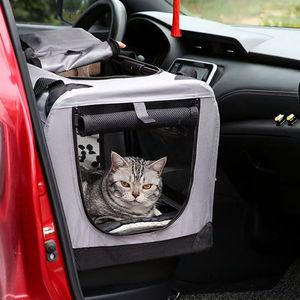 Large Portable Travel Collapsible Xl <strong>Soft</strong> Pet Cat <strong>Dog</strong> Car <strong>Crate</strong> for Car - Product Image 3