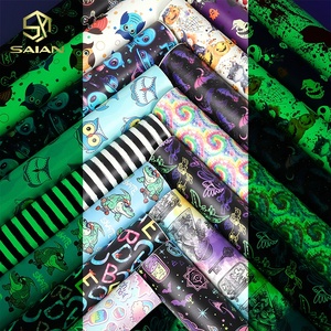 Rollo de piel sintética de tela <span class=keywords><strong>PU</strong></span> sintética fluorescente luminosa <span class=keywords><strong>que</strong></span> brilla en la oscuridad para hacer DIY decoración de bolsos - Product Image 4