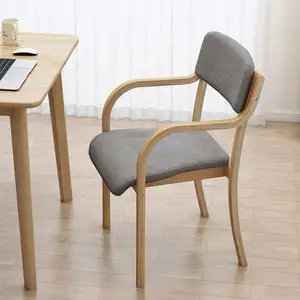 Prix de gros personnalisé pratique économique chaise de salon de loisirs avec chaise de jambe en bois