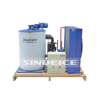 Sindeice nouveau Style automatique flocon de glace 2.5 tonnes refroidissement par Air machine à glaçons en acier inoxydable flocon Machine à glace pour poisson