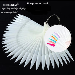 Puntas <span class=keywords><strong>de</strong></span> <span class=keywords><strong>Uñas</strong></span> Naturales Transparentes Blancas y Negras <span class=keywords><strong>de</strong></span> Alta Calidad, 50 Unidades, <span class=keywords><strong>para</strong></span> Exhibición, Práctica <span class=keywords><strong>de</strong></span> Esmalte <span class=keywords><strong>de</strong></span> <span class=keywords><strong>Uñas</strong></span> en Gel, Muestra <span class=keywords><strong>de</strong></span> Color - Product Image 1