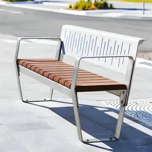 Cast Iron Garden Bench Metal Waterproof Bench For Outdoor Public Place