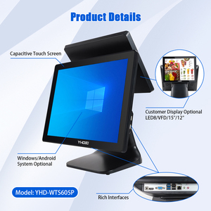 Sistema <span class=keywords><strong>POS</strong></span> All-in-One con Doppio Schermo da 15 Pollici, Registratore di Cassa Elettronico Touch Screen con <span class=keywords><strong>WiFi</strong></span> e Bluetooth Opzionale - Product Image 6