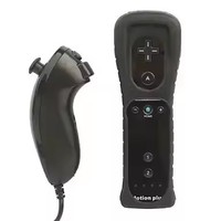 Manette de jeu Nunchuck Northpeak pour Wii et Wii U, design pour gaucher avec Motion Plus intégré