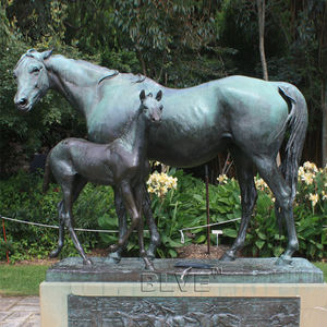 Escultura de Animales al Aire Libre Personalizada, Estatua de Bronce Fundido de una Madre Cabra y un Cachorro para Decoración de Parques y Paisajes - Product Image 5
