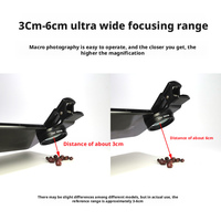 Objectif macro flexible Boshi SILK 37 mm 4K pour smartphones et appareils photo reflex numériques avec accessoires de grossissement double 30X/20X/15X