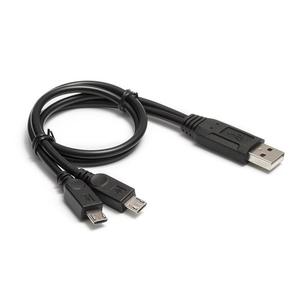 Cable Divisor <span class=keywords><strong>USB</strong></span> Macho a Doble <span class=keywords><strong>Micro</strong></span> <span class=keywords><strong>USB</strong></span> de 30 cm (0.3 Metros) para Carga, Modelo D1288 - Product Image 1
