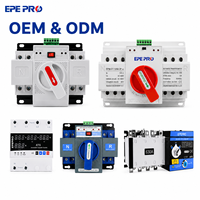 Commutateur de transfert automatique double alimentation 63A ATS 2P AC 220V EPEPRO pour générateur domestique et alimentation de secours