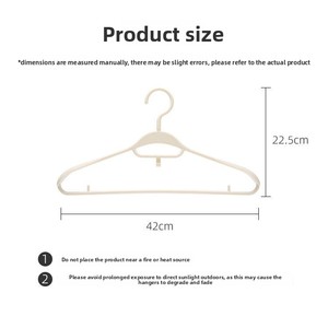 Cintres empilables en plastique antidérapants, sans couture, anti-épaules, style minimaliste moderne, lot de 5 pour armoire - Product Image 5