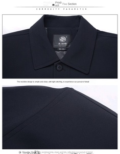 <span class=keywords><strong>Veste</strong></span> slim décontractée à la mode pour hommes pour l'hiver Manteau Abrigo à col montant avec logo sur le devant Tissu en <span class=keywords><strong>toile</strong></span> Hot New Fall Collection - Product Image 5