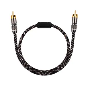 RASANTEK Custom High End 0.5M 1M 1.5M 2M 5M Twisted Converter Speaker Hifi Audio OFC Cable Rca Digital Coaxial RCA Audio Cable