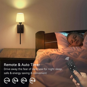 โคมไฟติดผนังไร้สายพร้อมรีโมทคอนโทรล แบตเตอรี่ถอดได้ 6000mAh ไฟ LED ปรับความสว่างได้ สำหรับห้องนอน บันได ไฟกลางคืน - Product Image 5