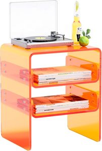 Hiện đại rõ ràng Acrylic ba lớp thường vụ loại lưu trữ bảng cho phòng ngủ & phòng khách bền cạnh giường sofa bên lưu trữ giá - Product Image 6