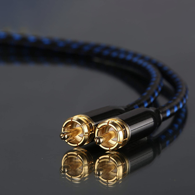 Coaxial audio cable SPDIF digital coaxial DVD to power amplifier subwoofer 5.1 channel