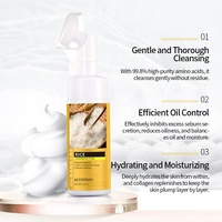 AESTHTANY Mousse Nettoyante 150ml Douce Hydratante Nourrissante Lavage Visage Parfum Floral Extrait de Riz Hydrolysé Soin Nettoyant en Profondeur