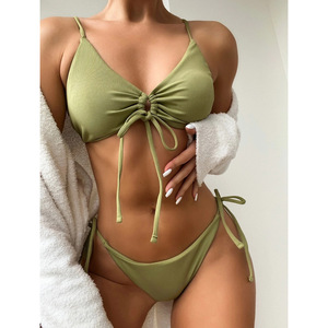Bikini fabricant usine concevoir votre propre maillot de bain dos nu personnalisé recyclé 2025 bikini - Product Image 3