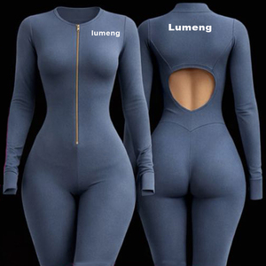 Mono Deportivo Personalizado para <span class=keywords><strong>Mujer</strong></span>, Color Sólido, Ajustado, para Yoga, Gimnasio, Fitness, Levanta Glúteos, para Entrenamiento - Product Image 2