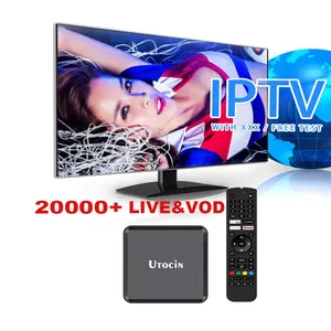 Tương lai TV trực tuyến 1 năm đăng ký toàn cầu IPTV hộp utocin Neo 2G 16G Hot Bán USA Anh đầy đủ Châu Âu 4K mạnh mẽ HD Trex thông minh TV hộp