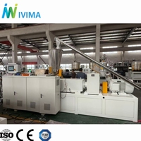 Extrusora de Doble Tornillo de PVC que Ahorra Espacio, Control PLC, Alta Seguridad, Ahorro de Energía, Alternativa Rentable, Dos Unidades Individuales