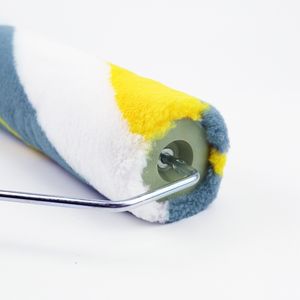 Brosse de <span class=keywords><strong>rouleau</strong></span> de peinture de polyester de vente chaude de 9 pouces avec la poignée en plastique pour les rouleaux de peinture de concepteur de <span class=keywords><strong>rayure</strong></span> large de mur - Product Image 6