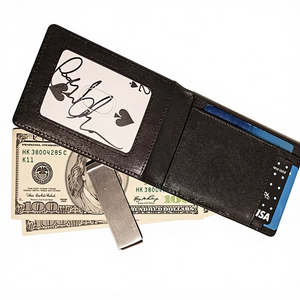 Portefeuille en cuir pour homme Boshiho, portefeuille pliable en Z, accessoires de <span class=keywords><strong>magicien</strong></span> personnalisés, portefeuille FPS, spectacle de rue, spectacle de scène, tour de magie professionnel, sac à main - Product Image 5