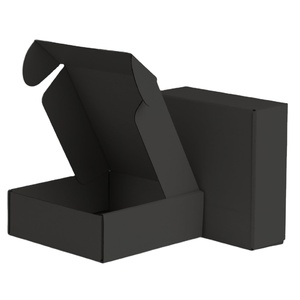 Boîte d'expédition en carton noir grand format en gros, personnalisée avec logo imprimé et gaufrage pour montres - Product Image 1