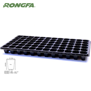 Plateau de semis réutilisable en plastique noir à 72 cellules pour la germination des graines de légumes et de fleurs - Product Image 5