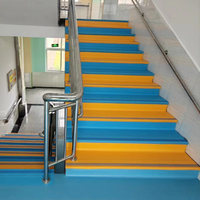 Marches d'escalier autocollantes modernes en PVC de qualité supérieure, écologiques, antidérapantes, pour escaliers en béton, en bois, en marbre, hôtels