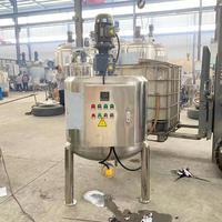 Agitateur de réservoir de mélange en acier inoxydable Veste chauffante électrique Pompe à noyau Roulement de moteur Capacité 500L pour le traitement chimique