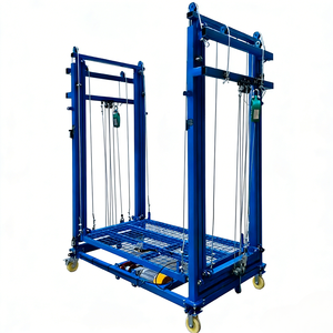 Taşınabilir Elektrikli Katlanabilir İskele Kaldırma Platformu, Çelik Halat Askılı, Çelik Malzemeli, <span class=keywords><strong>Motor</strong></span> Çekirdek Bileşenleri Dahil, Teslimatlı - Product Image 4