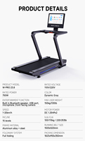 Tapis roulant électrique RH Sports pour la maison, équipement de fitness, moteur 2*1.25HP, écran LCD, pliable, fonctionnalités d'entraînement à la course, exercice de marche